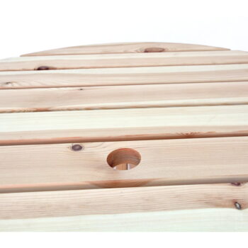 Záhradný jedálenský set z borovicového dreva pre 4 Piknik - Rojaplast – Obrázok 3