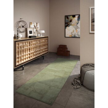 Zelený ručne tkaný vlnený behúň 80x250 cm Alexis – Villeroy&Boch - Image 2