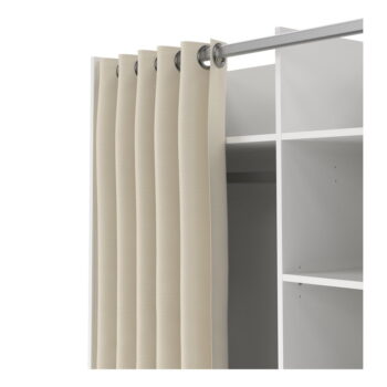 Bielo-béžová šatníková skriňa 100x160 cm Kit – Tvilum – Obrázok 5