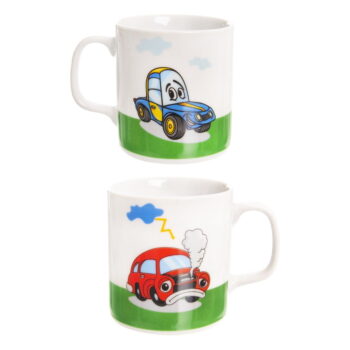 3-dielna detská porcelánová jedálenská súprava Orion Cars - Image 6