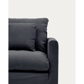 Antracitový poťah na kreslo 92 cm Nora – Kave Home - Image 5