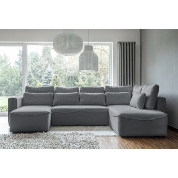 Sivá rozkladacia rohová pohovka (do "U") Homely Tommy – Miuform - Image 6
