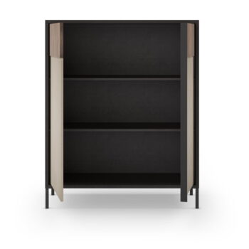 Antracitovo-svetlohnedá skrinka 106x130 cm Amalia – Marckeric – Obrázok 3