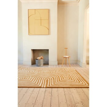 Okrovožltý vlnený koberec 120x170 cm Reef – Asiatic Carpets - Image 3