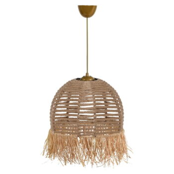 Svetlohnedé závesné svietidlo ø 30 cm – Opviq lights - Image 3