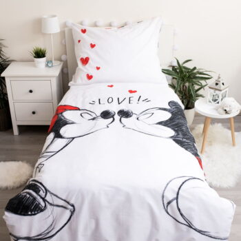 Bavlnené detské obliečky na jednolôžko 140x200 cm Love - Jerry Fabrics – Obrázok 2