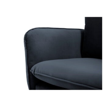 Antracitovosivá zamatová pohovka Cosmopolitan Design Florence,160 cm - Image 3