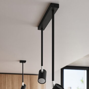 Čierne stropné svietidlo 30x10 cm Jones - Nice Lamps - Image 5