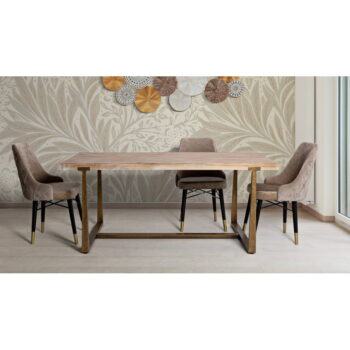 Jedálenský stôl v prírodnej farbe 180x90 cm Ankara – Mauro Ferretti - Image 2