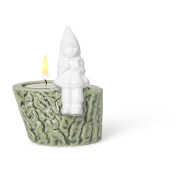 Vianočný svietnik z porcelánu a kameniny Kähler Design Christmas Tales, dĺžka 8,5 cm – Obrázok 3