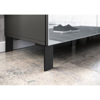 Antracitovosivá šatníková skriňa 82x202 cm Ceduna – Germania - Image 6