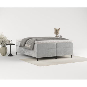 Sivá boxspring posteľ s úložným priestorom 180x200 cm Araya – Maison de Rêve - Image 11