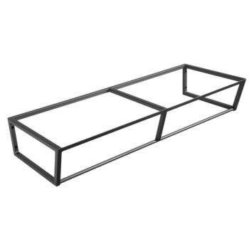 Čierny oceľový závesný podstavec pod umývadlo 120x20 cm Ska – Sapho