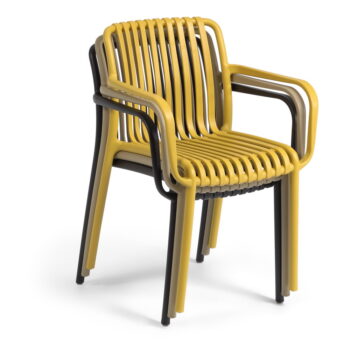 Horčicovožltá záhradná stolička Kave Home Isabellini - Image 8