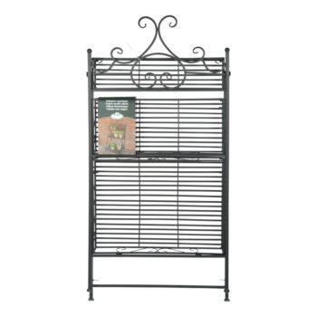 Čierny policový diel na kvety Esschert Design Arles – Obrázok 4