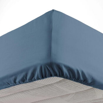 Modrá napínacia plachta z mikrovlákna 140x190 cm Oscar – douceur d'intérieur - Image 2