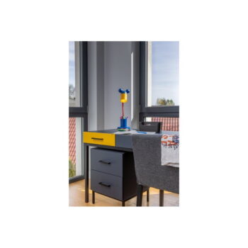 Modrá stolová lampa s kovovým tienidlom (výška 50 cm) Mouse – GTV - Image 2