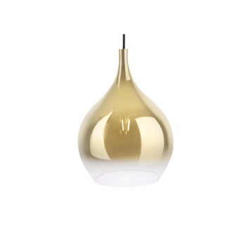 Sklenené závesné svietidlo v zlatej farbe Leitmotiv Drup Large, ø 26 cm - Image 2