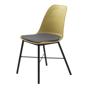 Súprava 2 žlto-sivých stoličiek Unique Furniture Whistler – Obrázok 2