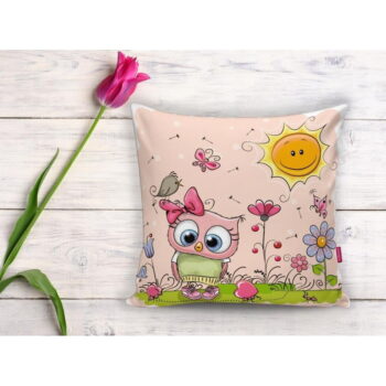 Detská obliečka na vankúš 43x43 cm Pink Owl – Mila Home - Image 3