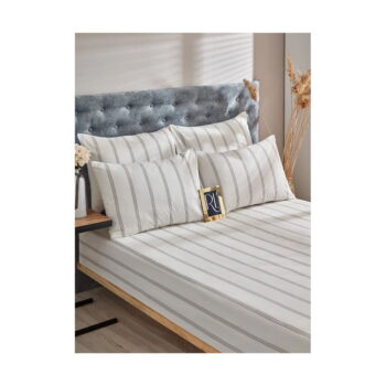 Krémovobiele bavlnené predĺžené obliečky na dvojlôžko 200x220 cm – Mila Home - Image 2