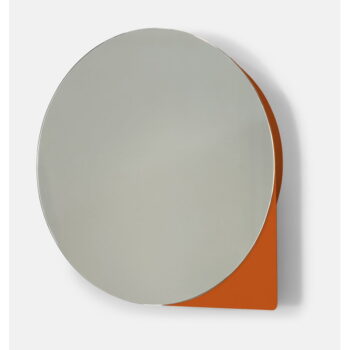 Kovová závesná kúpeľňová skrinka v tehlovej farbe so zrkadlom 35x35 cm Sonnet – Spinder Design – Obrázok 2