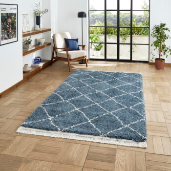 Modrý behúň 60x230 cm Boho – Think Rugs – Obrázok 2