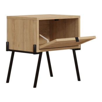 Nočný stolík v dekore duba v prírodnej farbe Ecrin – Marckeric – Obrázok 3