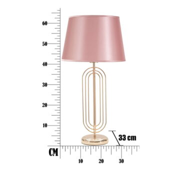 Ružová stolová lampa Mauro Ferretti Krista, výška 64 cm – Obrázok 7