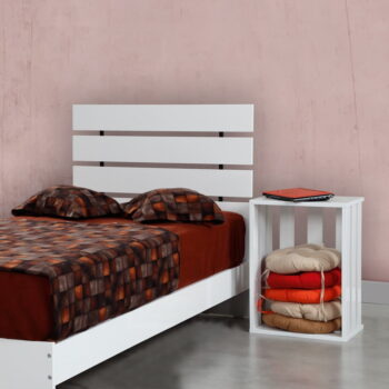 Biela jednolôžková posteľ 120x200 cm Fuga – Kalune Design – Obrázok 3