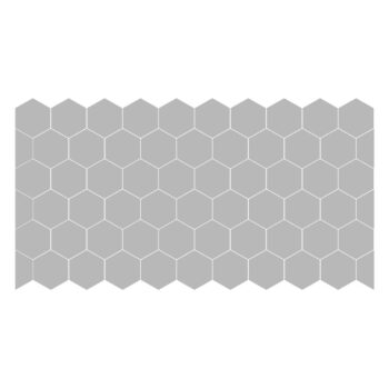 Súprava 50 matných nálepiek na sklo Ambiance Hexagon - Image 3