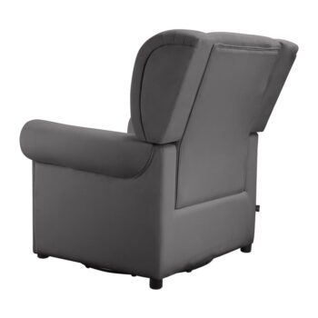 Sivé zamatové hojdacie chesterfield kreslo Lillyse – Støraa - Image 6