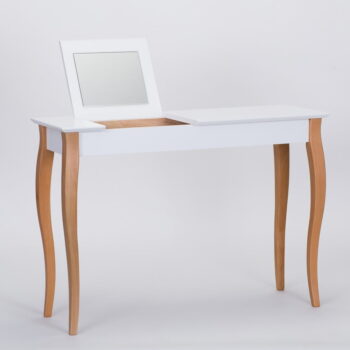 Biely toaletný stolík so zrkadlom Ragaba Dressing Table, dĺžka 105 cm – Obrázok 3