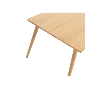 Rozkladací jedálenský stôl s doskou v dubovom dekore v prírodnej farbe 150x90 cm Barrali – Unique Furniture – Obrázok 7