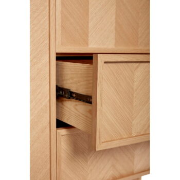 Šatníková skriňa z dubového dreva 100x180 cm Herringbone - Hübsch - Image 7