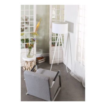 Biela stojacia lampa Zuiver Tripod, ø 50 cm – Obrázok 3