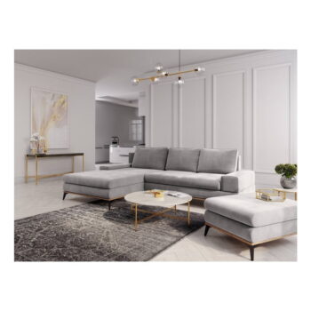 Svetlosivý puf Windsor & Co Sofas Planet - Image 3