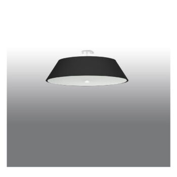Čierne stropné svietidlo so skleneným tienidlom ø 60 cm Hektor - Nice Lamps – Obrázok 2