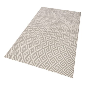 Sivý vonkajší koberec NORTHRUGS Karo, 140 × 200 cm - Image 4