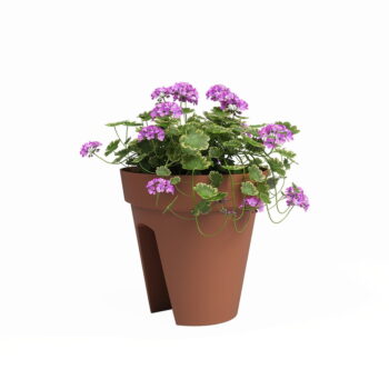 Závesný kvetináč na zábradlie z recyklovaného plastu ø 30 cm Capri – Artevasi – Obrázok 2