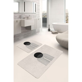 Béžové kúpeľňové predložky v súprave 2 ks 60x100 cm – Mila Home - Image 2
