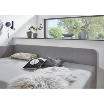 Svetlosivá čalúnená jednolôžková posteľ s úložným priestorom 90x200 cm Cabana – Meise Möbel - Image 10