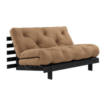 Hnedá rozkladacia pohovka 140 cm Roots Black Night – Karup Design - Image 2