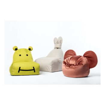 Modrý detský sedací vak The Brooklyn Kids Funny Bunny - Image 7