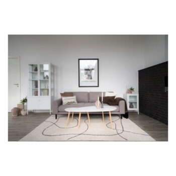 Biela kovová vitrína 80x180 cm Brisbane – House Nordic - Image 6
