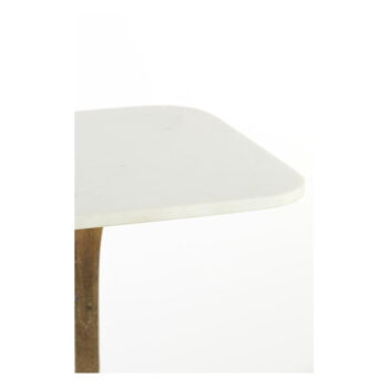 Odkladací stolík s doskou v dekore mramoru ø 45 cm Rickerd – Light & Living - Image 7