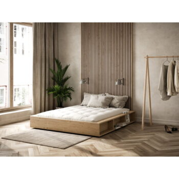 Dvojlôžková posteľ z borovicového dreva s roštom 140x200 cm Ziggy – Karup Design - Image 6