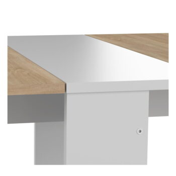 Rozkladací jedálenský stôl s doskou v dekore duba 76x28 cm Papillon – TemaHome - Image 2
