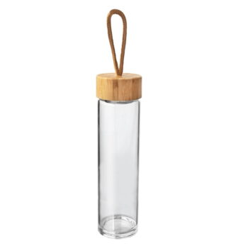 Sklenená fľaša na vodu s bambusovým viečkom Orion, 500 ml - Image 2