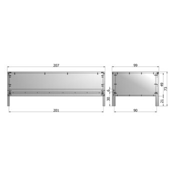Biela jednolôžková posteľ 90x200 cm Nikki – WOOOD - Image 4